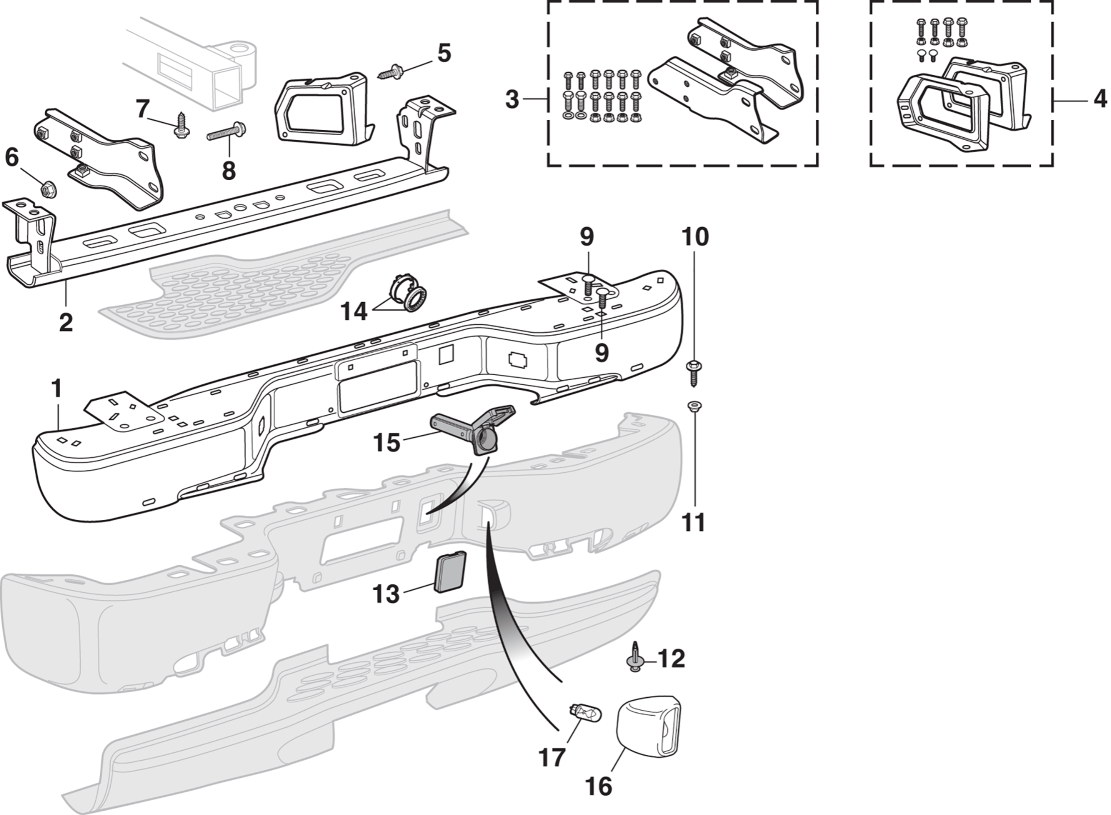 SUV Rear Bumper