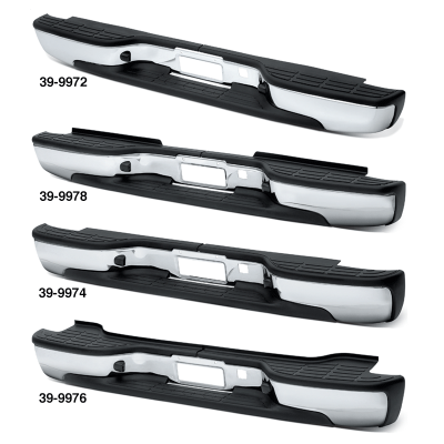 Chrome Rear Step Bumper OE Style