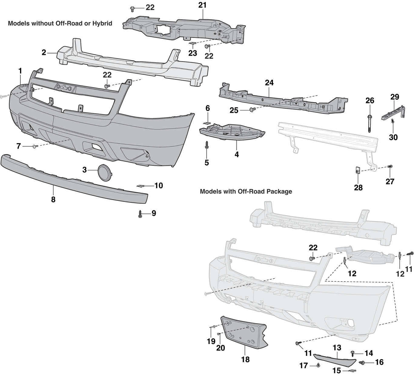 Front Bumper Components