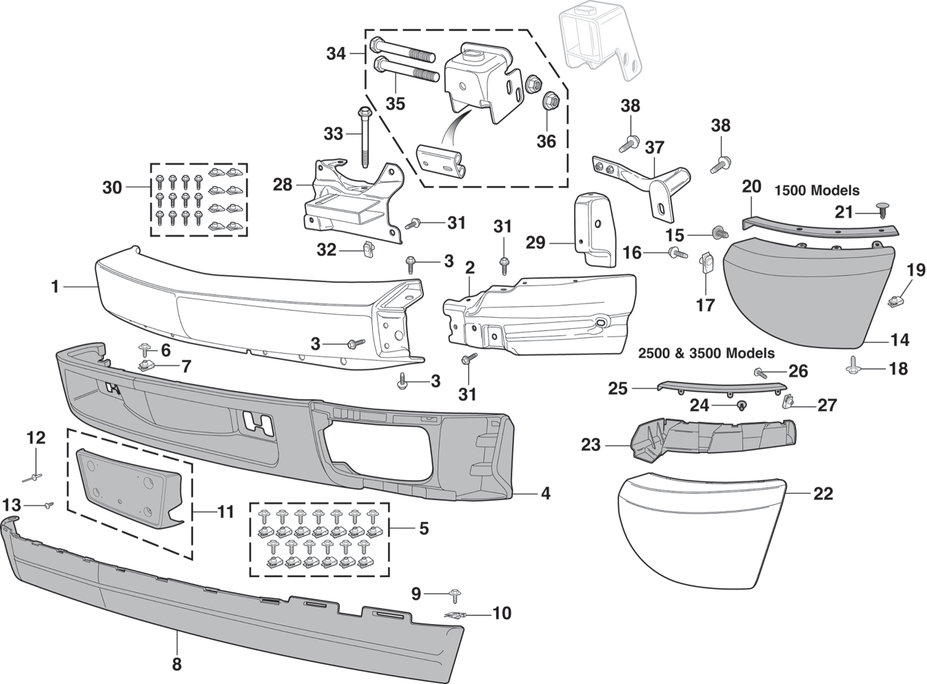 Front Bumper and Components