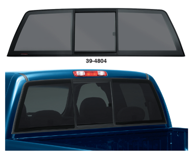 Sliding Rear Window ... Easy Single Hand Access