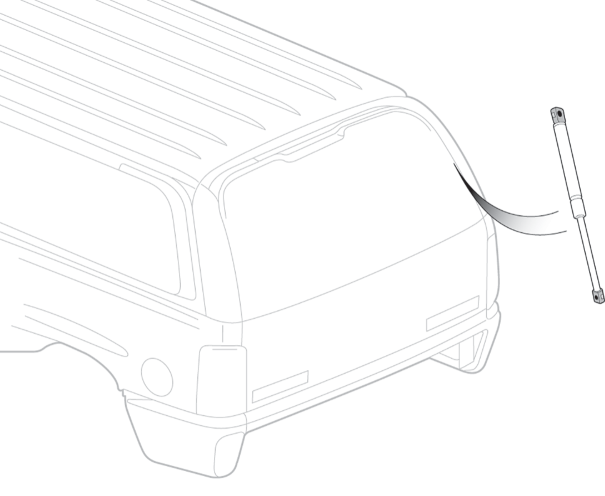 Liftgate and Liftgate Glass Struts