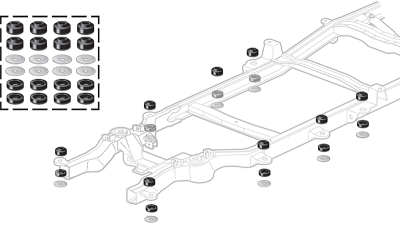 Polyurethane Cab / Body Mount Bushing Sets