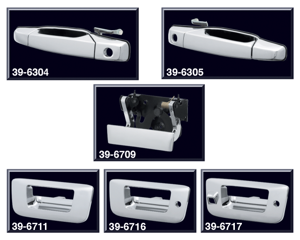 Chrome Door and Tailgate Handles