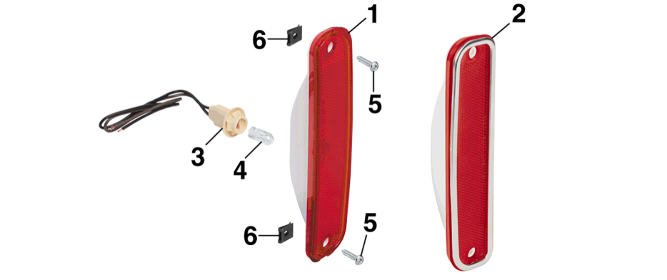 1973-78 Stepside Rear Sidemarker Lamps