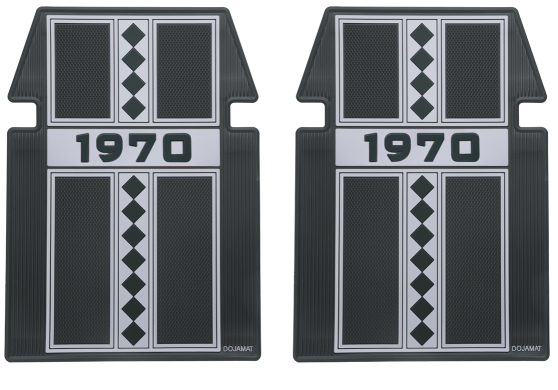 "1970" Retro Rubber Floor Mat Sets