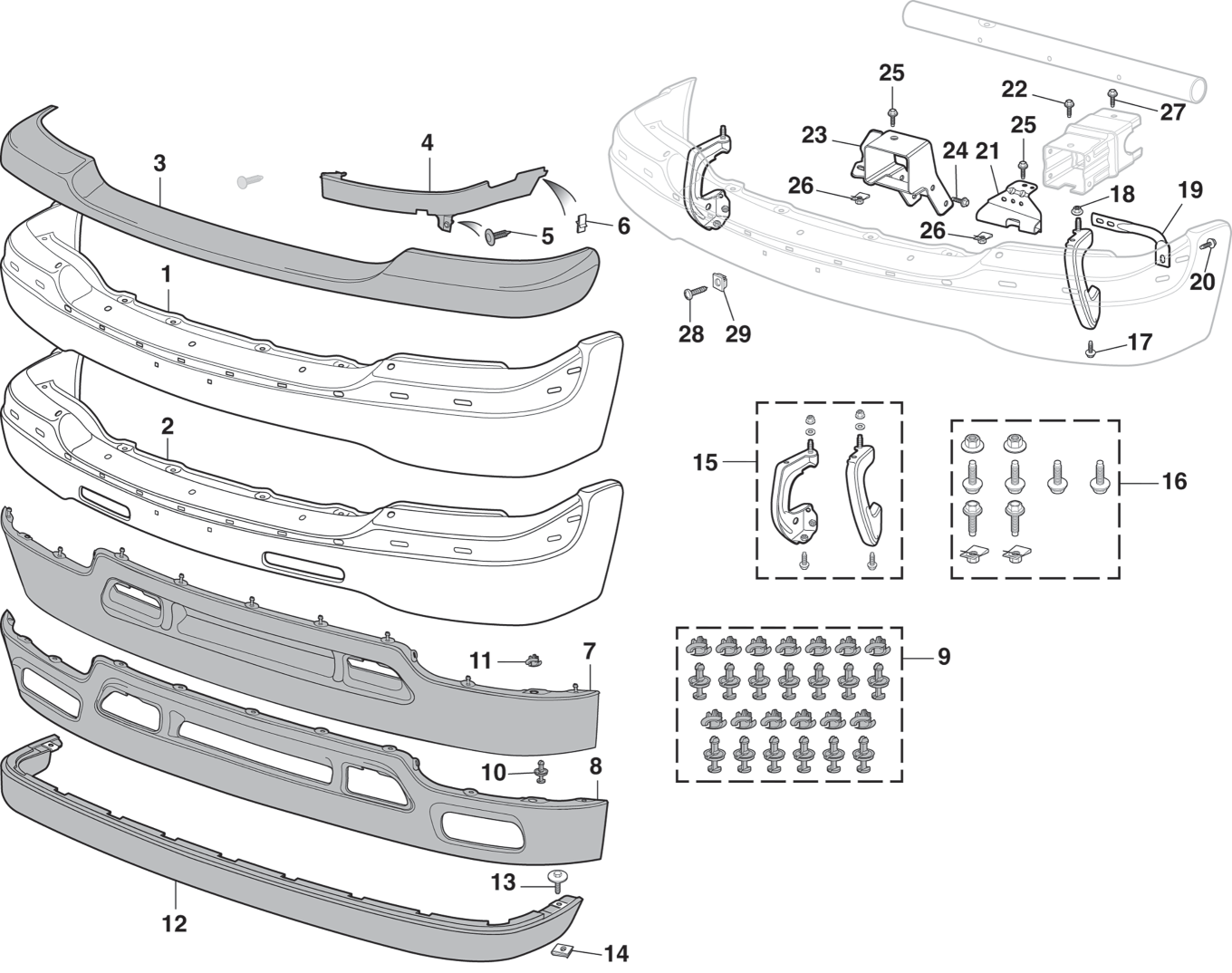 Front Bumper and Components