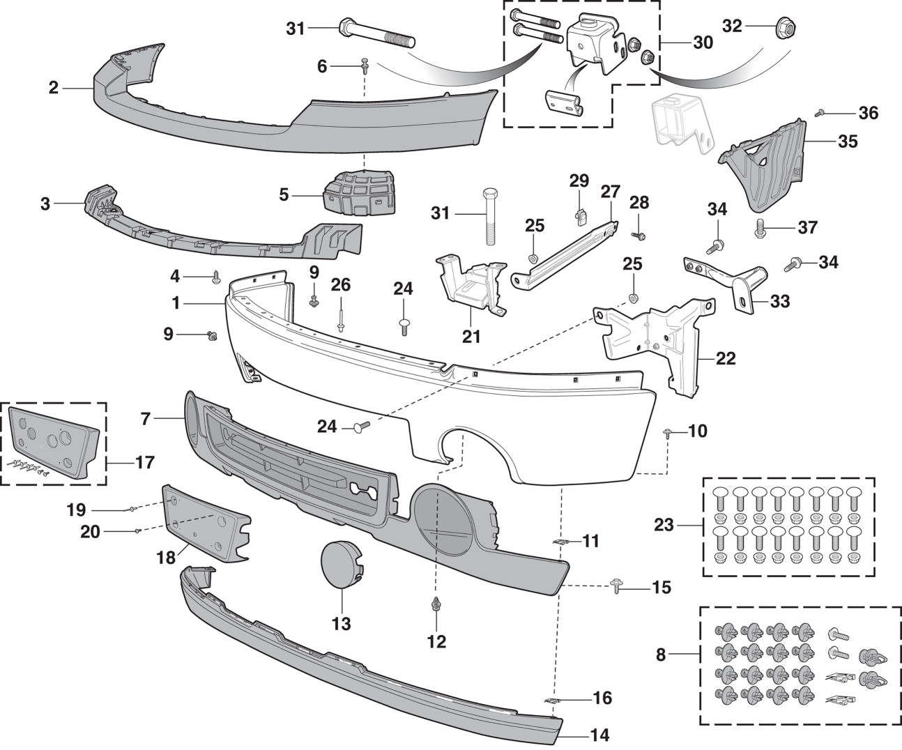 Front Bumper and Components