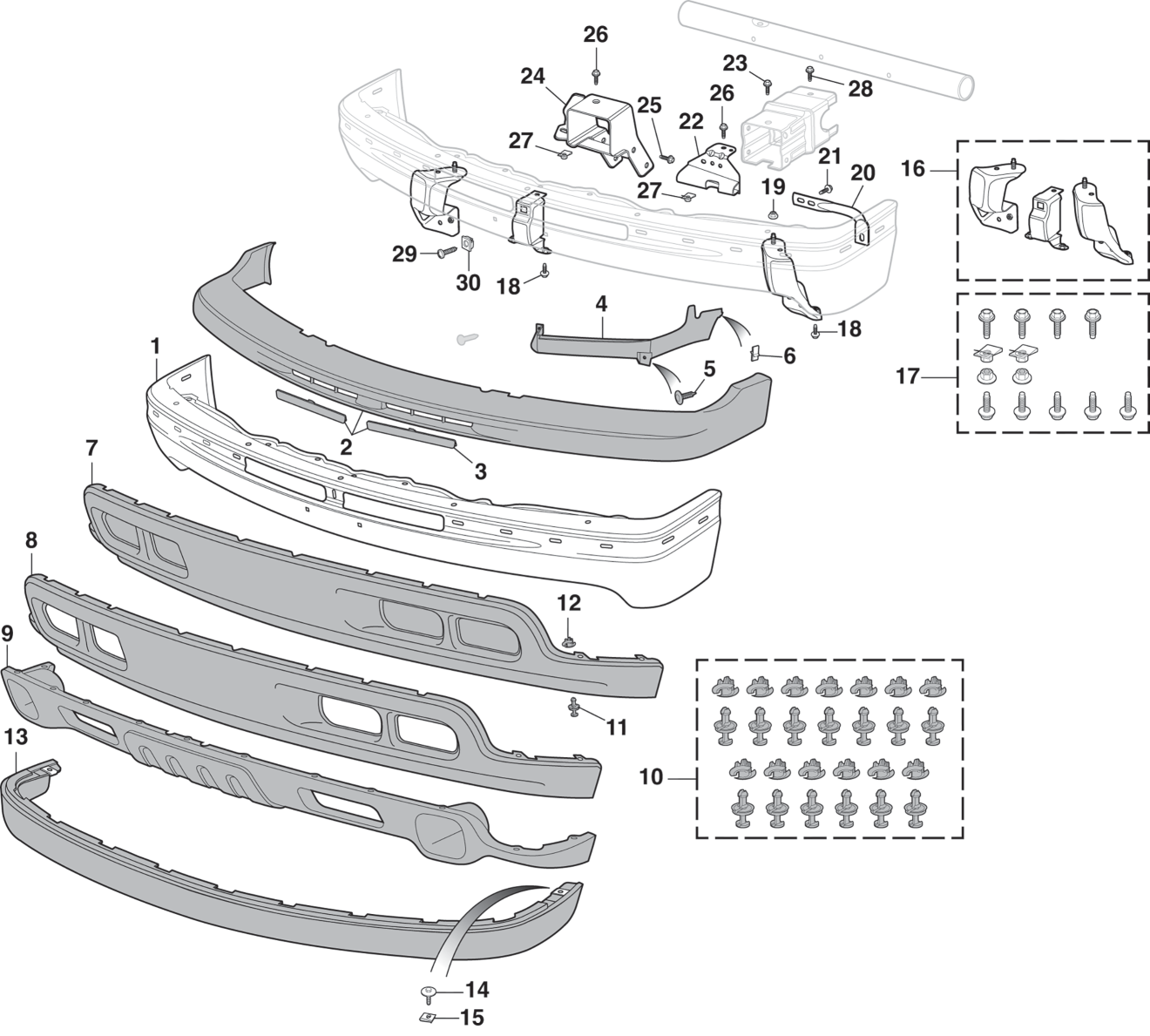 Front Bumper and Components