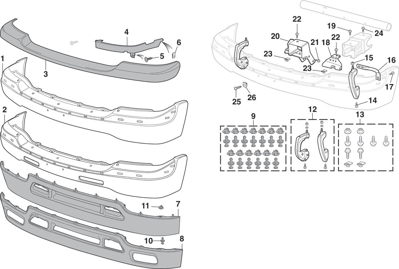 Front Bumper and Components