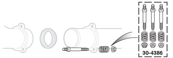Exhaust Flange Spring Bolt Kit