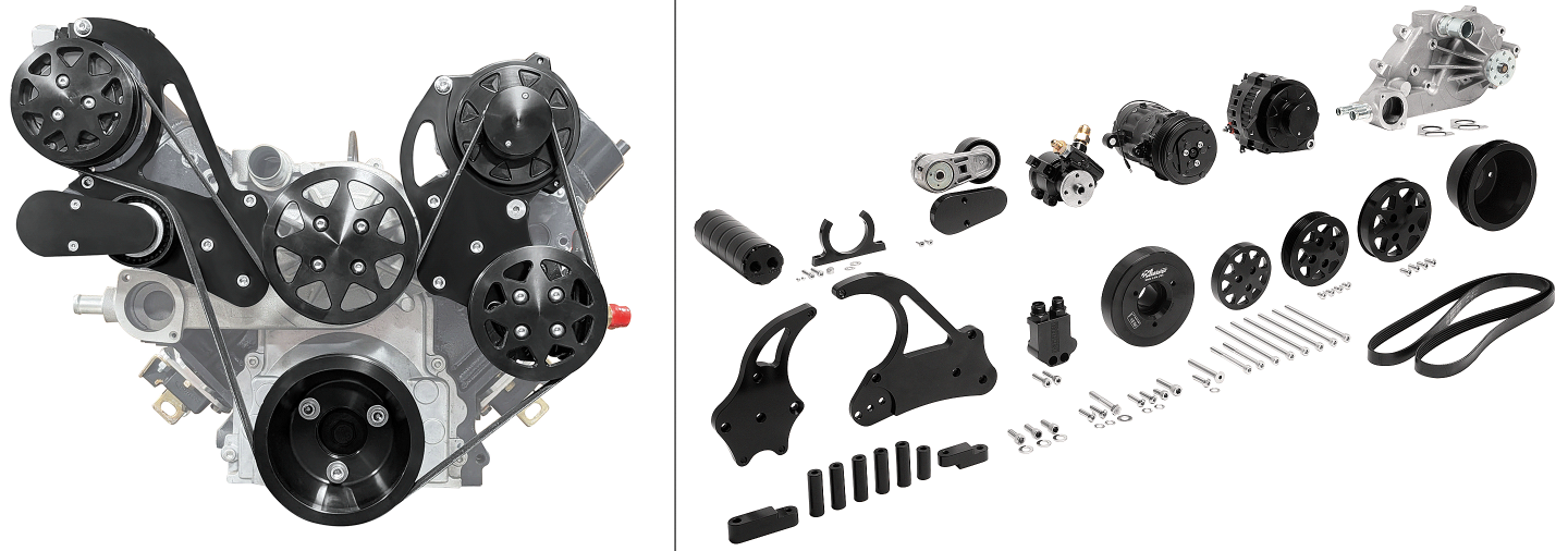 Black Anodized Serpentine Drive System