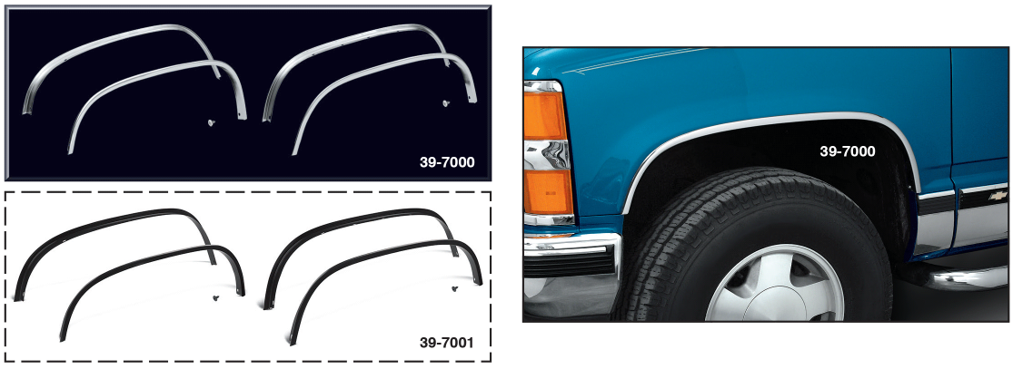OE Style Aluminum Wheel Arch Molding ... Quick and Easy Replacement