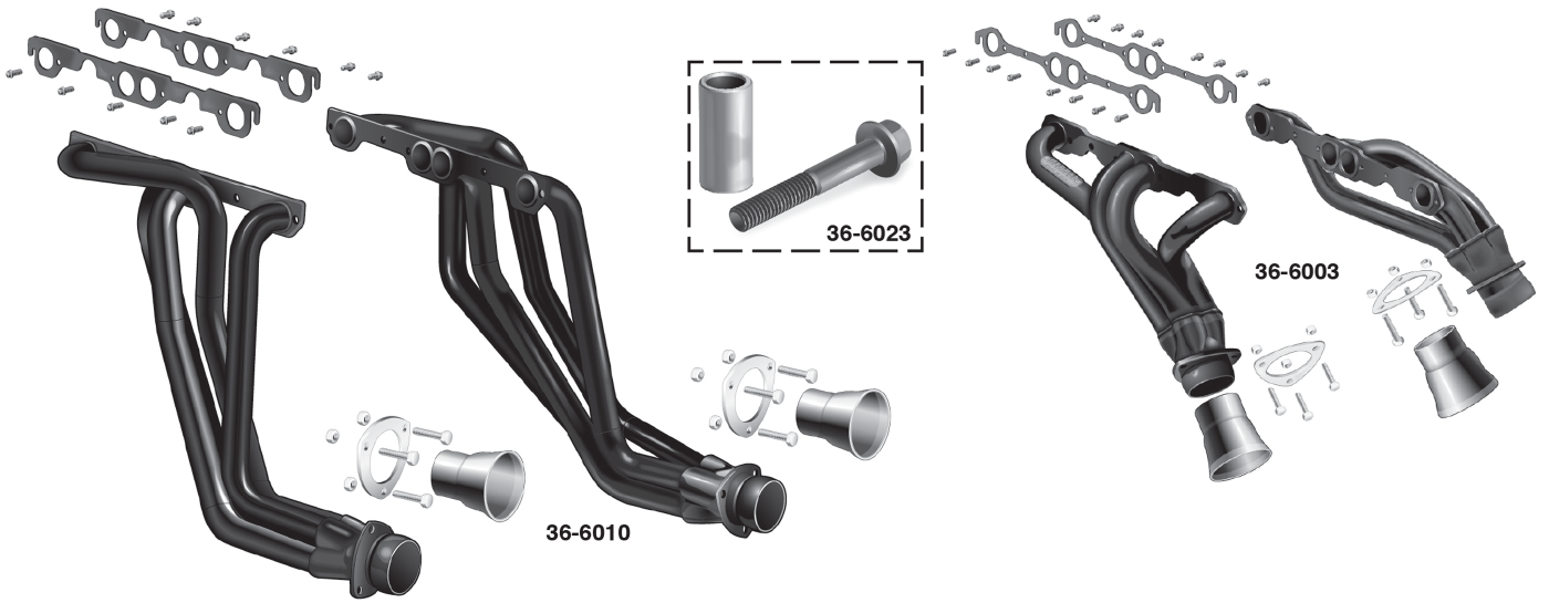 1973-89 Exhaust Headers ... Bolt On up to 20% Horsepower Increase