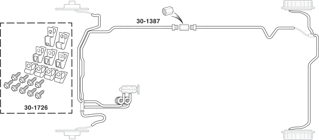 1973-87 Pre-Bent Stainless Steel Brake Line Kits