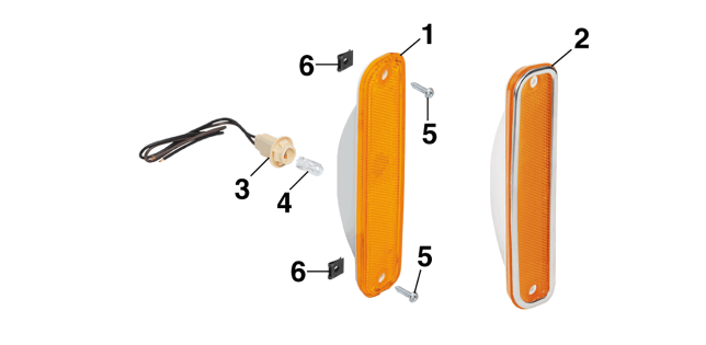 1973-80 Front Sidemarker Lamps