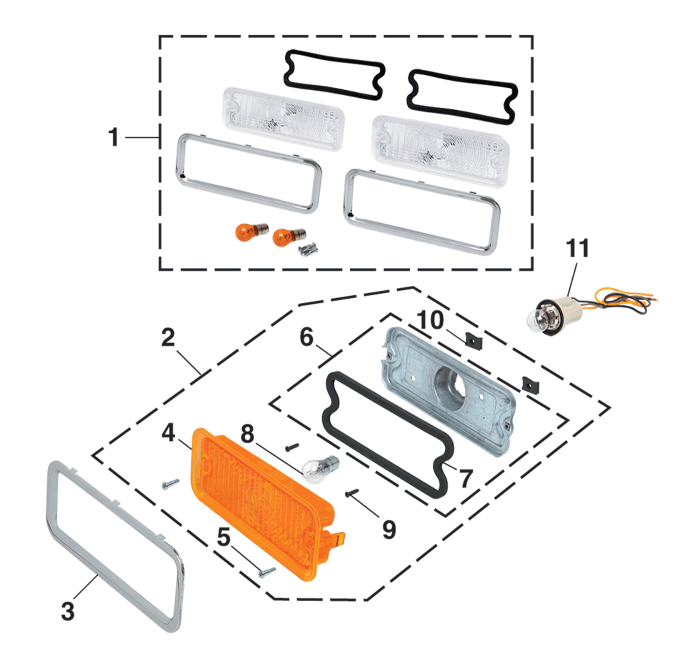 1973-80 Parklight and Components