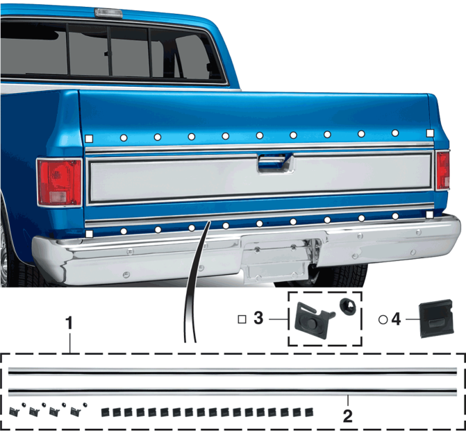 1973-80 Tailgate Molding