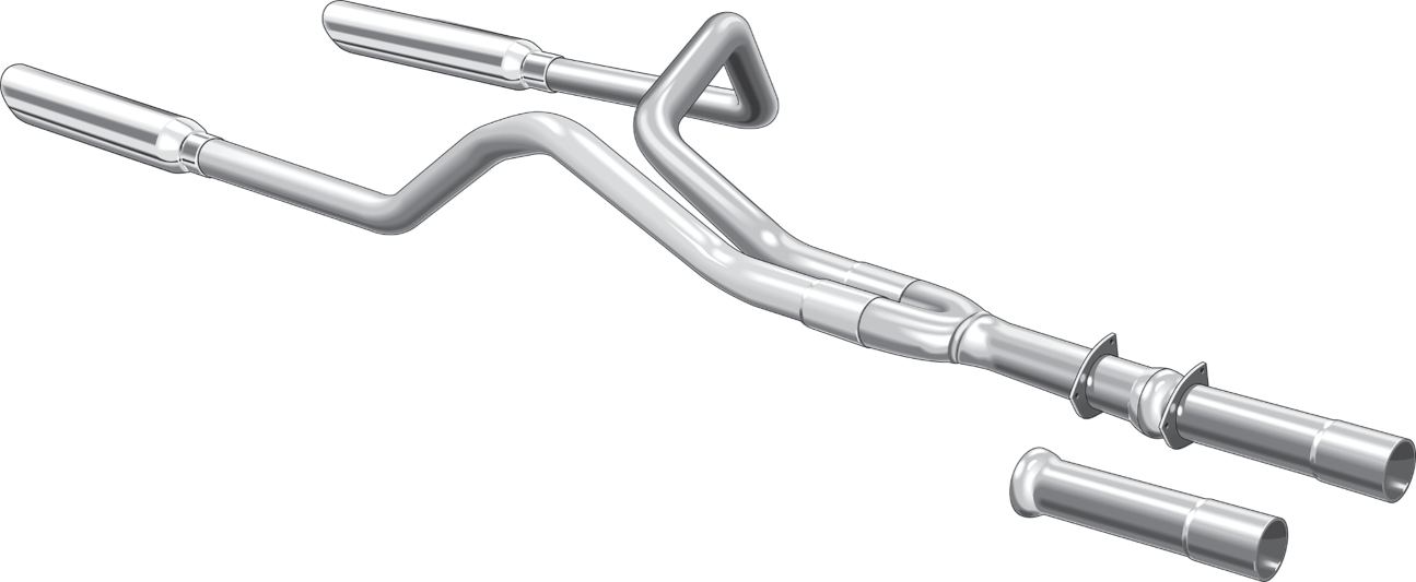 Cat-Back Performance Dual Exhaust System with Resonator Tips