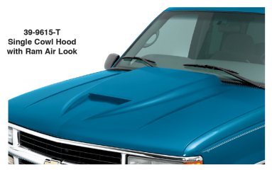 Single Cowl Hood with Ram Air Look