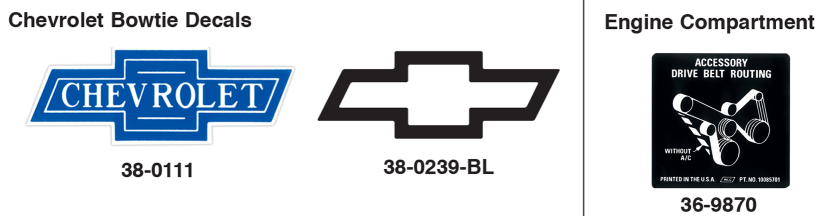 Decals for Chevrolet